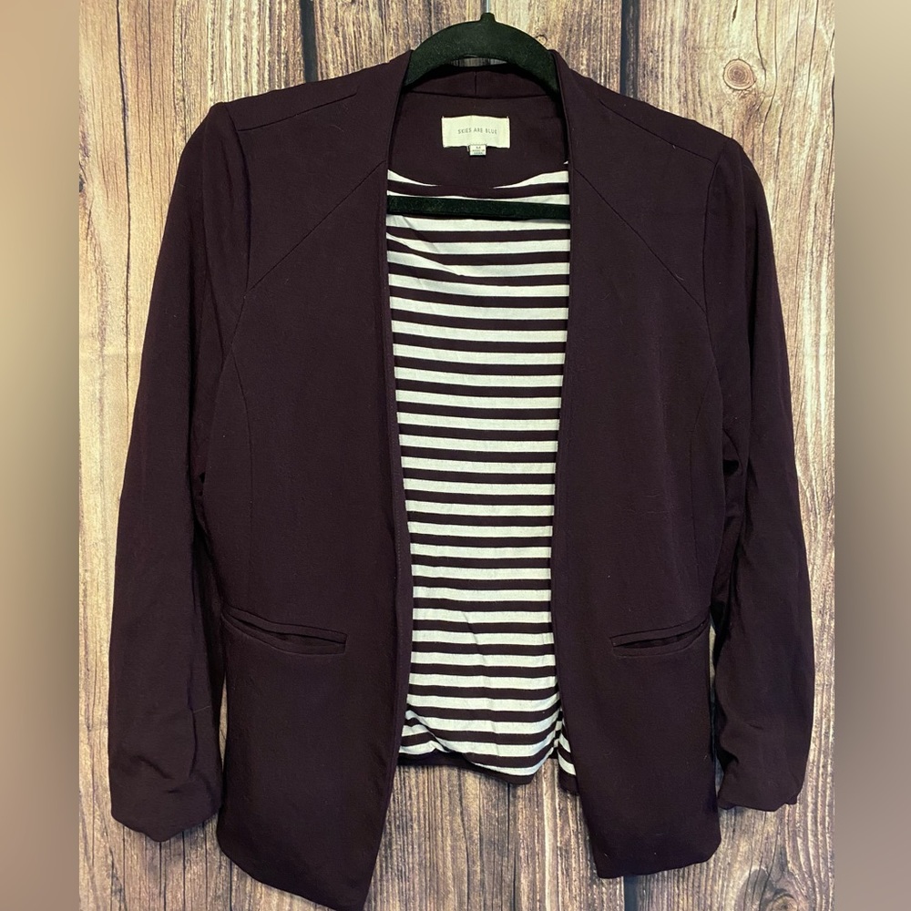 Dark purple jacket